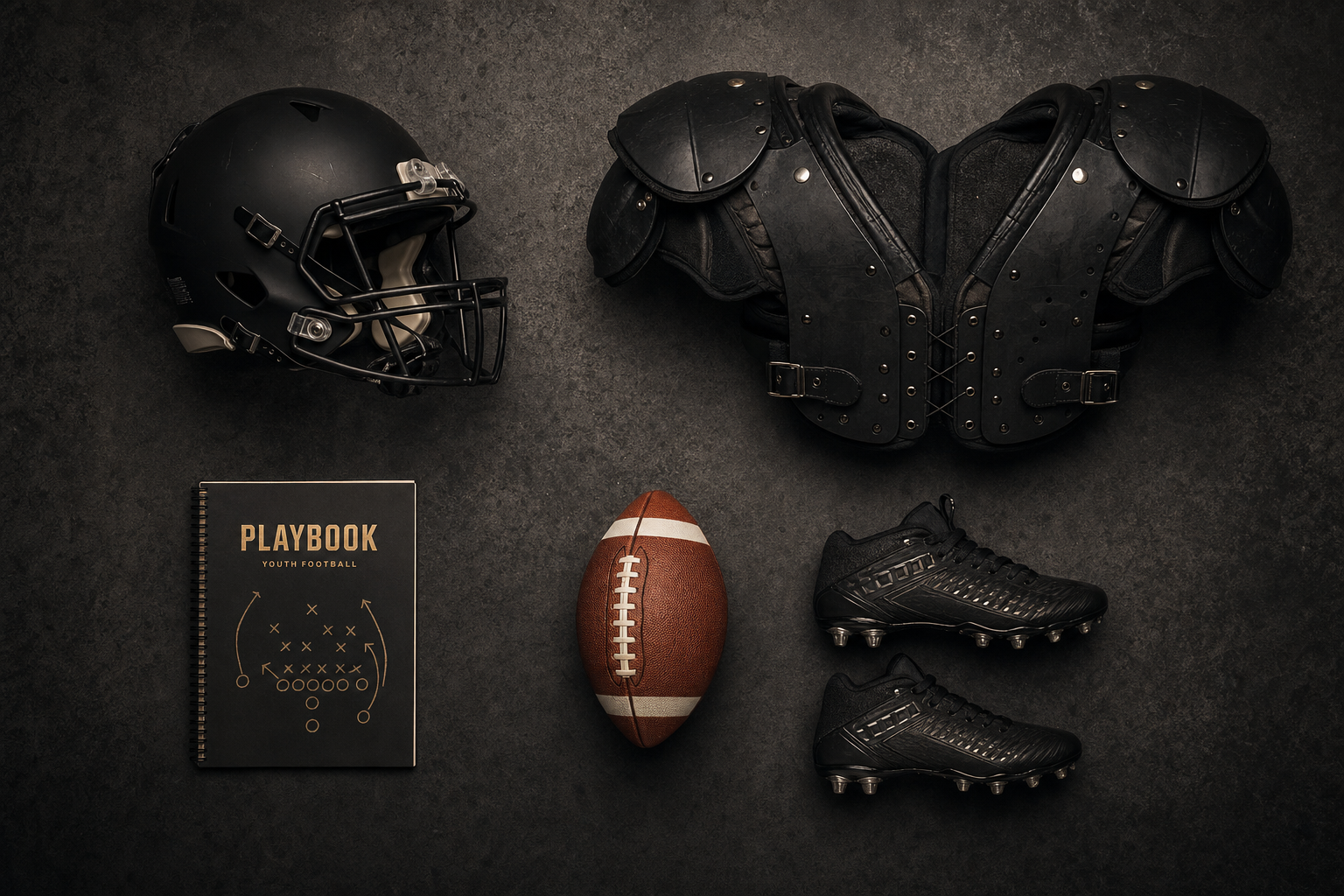 Youth football equipment